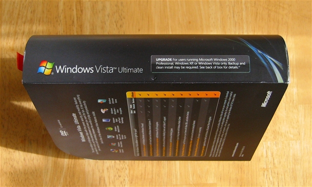 windows vista ultimate box